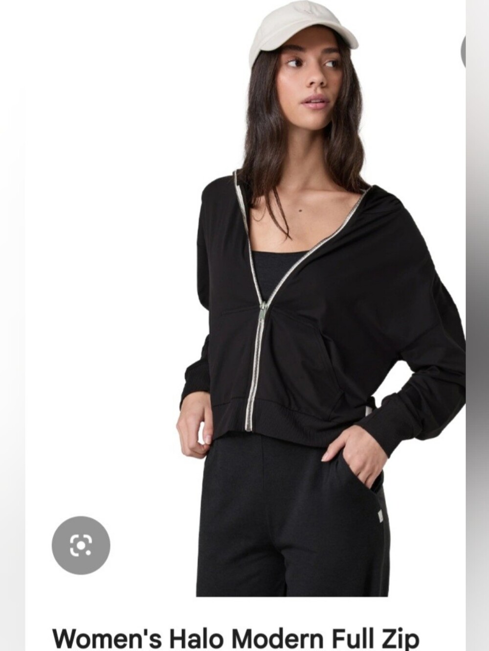Nwot ! Vuori Halo Modern Full Zip Hoodie - Black Size Small